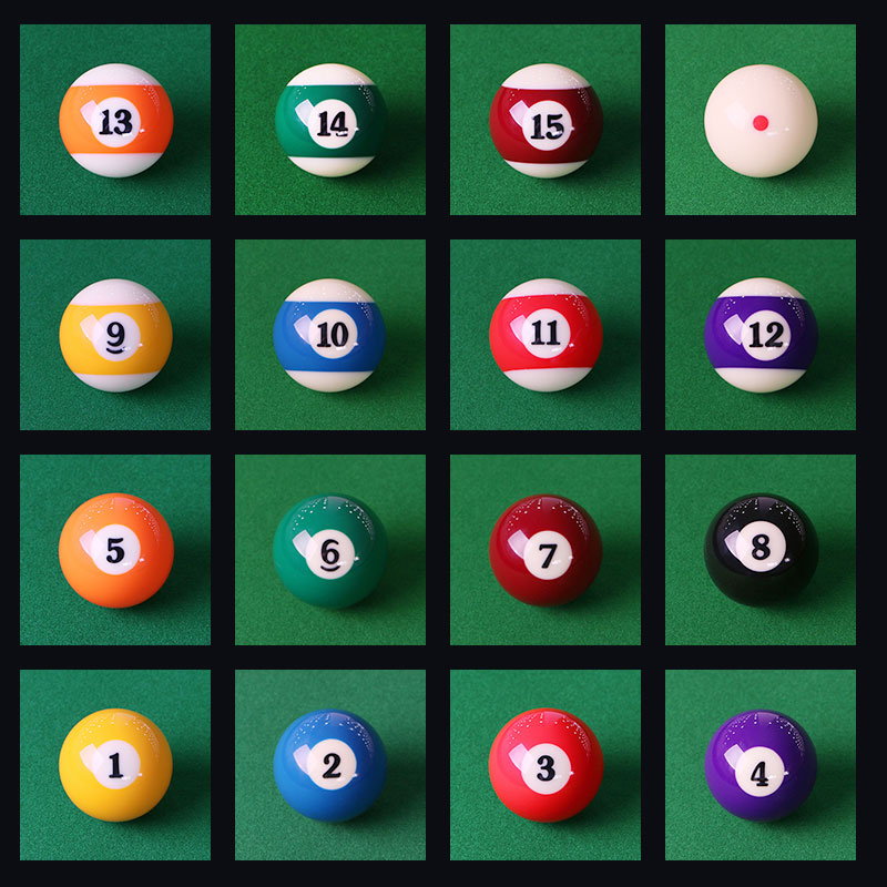 Table ball Ball Resin Crystal Chinese Black Eight Billiards Accessories Single Ball Sale White Ball Six-point Big Flower Ball