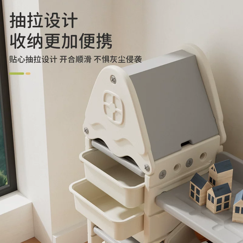 Toy, multilayer storage system, book with pictures, capacious bookshelf, classification