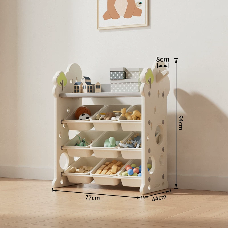 Toy, multilayer storage system, book with pictures, capacious bookshelf, classification