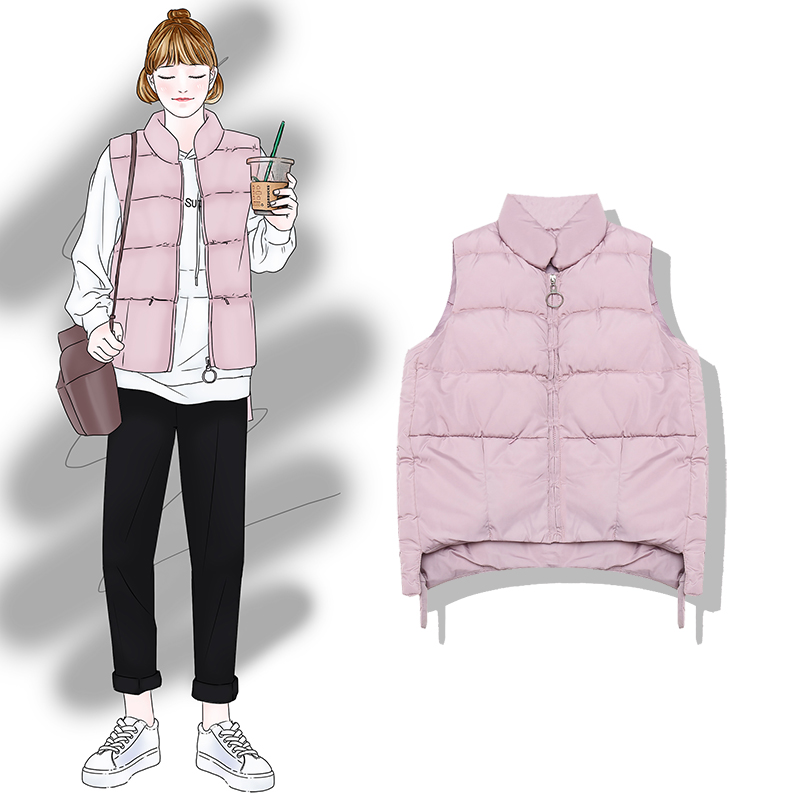 Banana Banana 2018 Mới Hàn Quốc Thời trang ngắn Chic Chic Áo khoác không tay cho nữ Áo khoác cotton ao kieu dep