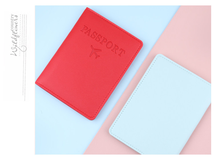 Business Travel Passport Holder RFID Passport Protective Case Document Pouch PU Leather Card Holder Factory Stock
