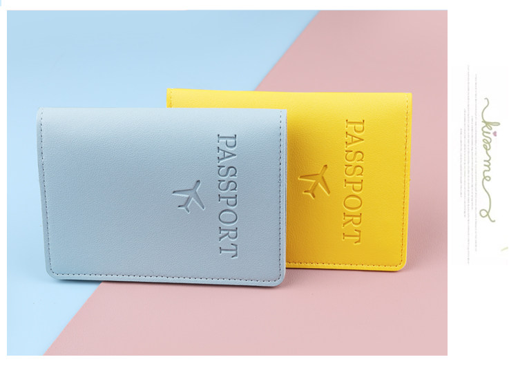 Business Travel Passport Holder RFID Passport Protective Case Document Pouch PU Leather Card Holder Factory Stock