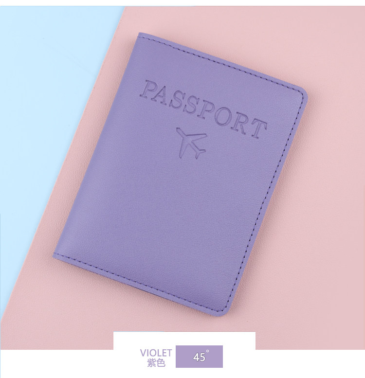 Business Travel Passport Holder RFID Passport Protective Case Document Pouch PU Leather Card Holder Factory Stock
