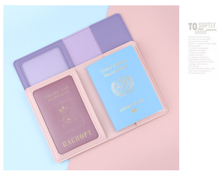 Business Travel Passport Holder RFID Passport Protective Case Document Pouch PU Leather Card Holder Factory Stock