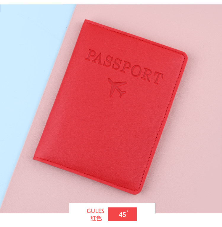 Business Travel Passport Holder RFID Passport Protective Case Document Pouch PU Leather Card Holder Factory Stock