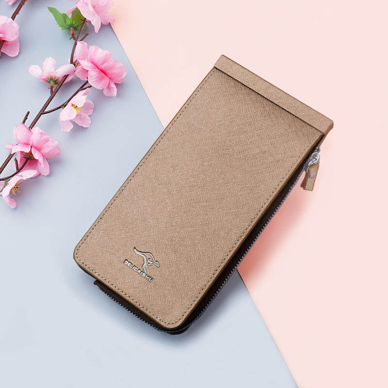 26 card women card long wallet women's zipper clutch ms. 2022 new duo ka wei put mobile phone