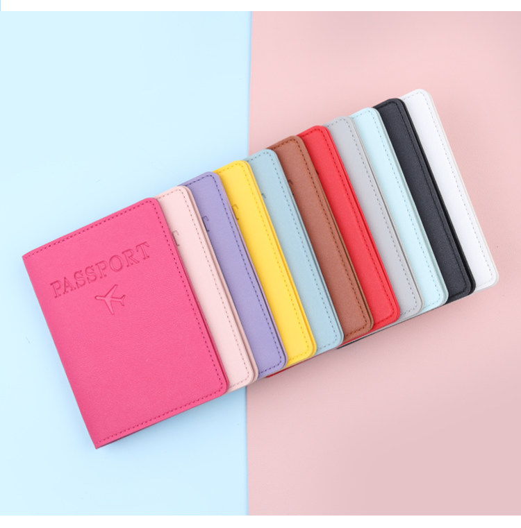 Business Travel Passport Holder RFID Passport Protective Case Document Pouch PU Leather Card Holder Factory Stock