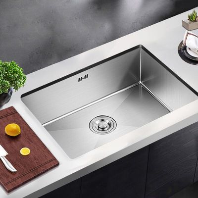 韦普304不锈钢4MM厨房手工水槽大单槽洗菜盆阳台水池台上下洗碗池