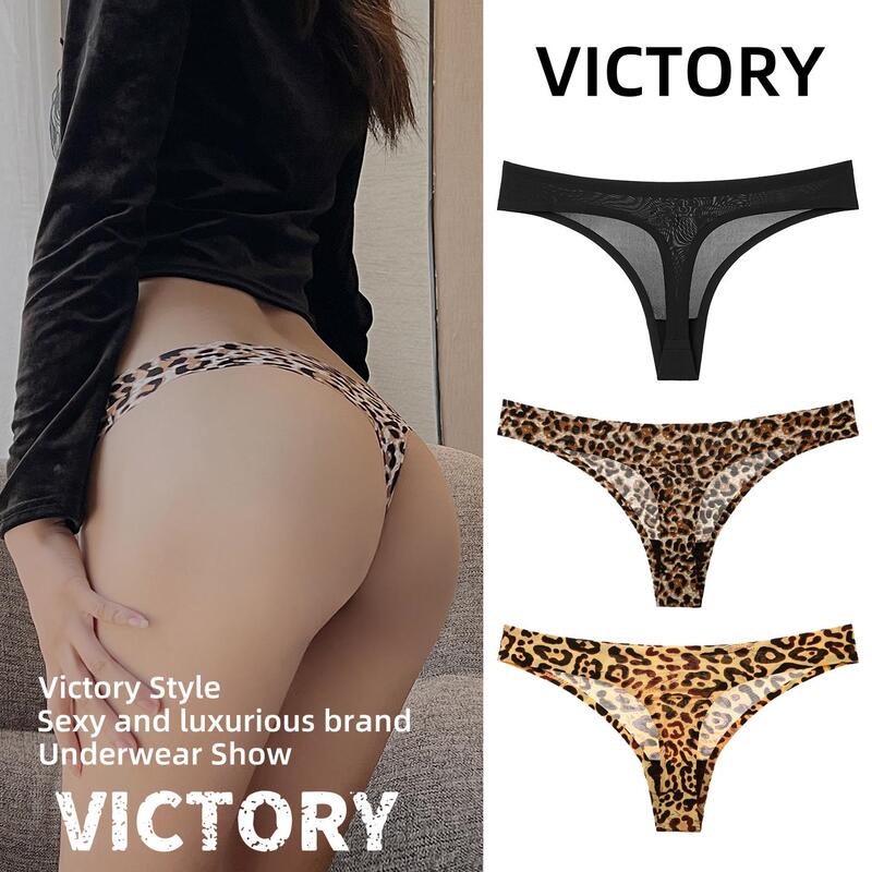 Victoria Leopard Print Thong Women's Underwear Plus Size New Sexy Fitness Yoga Sports Seamless Women's T-Pants Victoria Leopard Print Thong Women's Underwear Plus Size New Sexy Fitness Yoga Sports Seamless Women's T-Pants