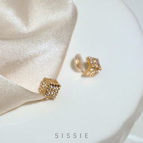 Full Drill Solid small ear nail ~ No pain ear clip No earbuds Superior Sense Minimalist temperament Mosquito-Repellent Coil Upholstered Clip