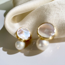 No Pain Ear Clip Without Earbuds Woman ~ Fresh Water Pearl Fritillary Fritillary Superior Temperament Ear Nail Ear Decorated Mosquito Repellent Coil Upholstered