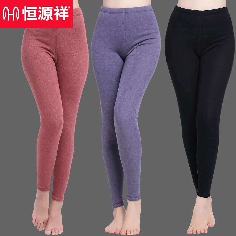 Constant Source Xiang Warm Pants Woman Plus Suede Thickening Double inner wearing winter style Heating Inner Lap Pants Lengthened SUEDE SANITARY PANTS LADY