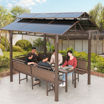Outdoor Pavilion outdoor rooftop open-air courtyard villa garden terrace leisure double-top sun board four-corner pavilion