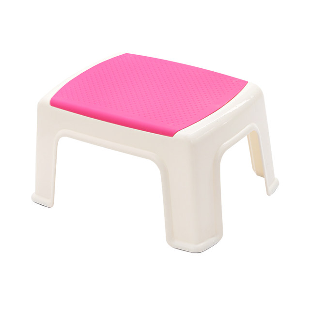 Plastic stool household thickened living room chair bathroom small bench bath square stool children's low stool stackable high stool