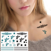 Hipster mini sexy arm finger wrist ankle flower small star five pointed star tattoo sticker waterproof P035