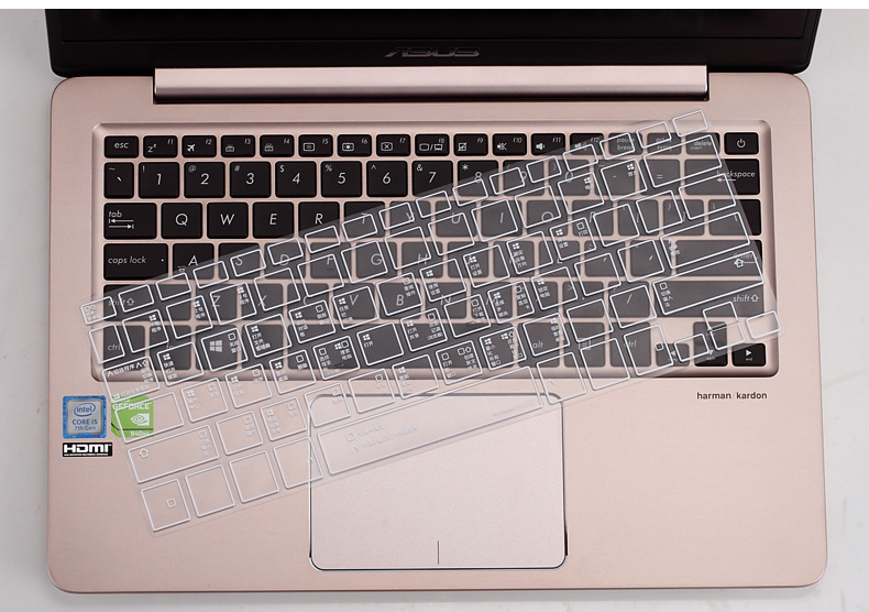 Asus máy tính xách tay Ling Yao U4000UQ bàn phím màng 14 inch 15,6-inch S2 bảo vệ phụ kiện máy tính U4100UN bụi S4000 S5100 RX310 một bảo hiểm đầy đủ K505B đậu Adol - Phụ kiện máy tính xách tay giấy dán laptop