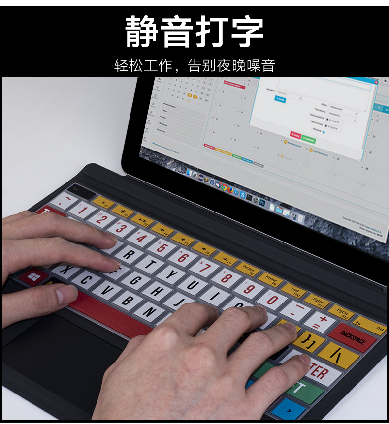 Mới bàn phím Microsoft bề mặt pro6 phim pro5 máy tính bảng bảo vệ máy tính bảng pro4 bụi bẩn máy tính xách tay cuốn sách 2 silicone đầy đủ bảo hiểm phim hoạt hình dễ thương 13,5 inch 12,3 - Phụ kiện máy tính xách tay miếng dán laptop lenovo