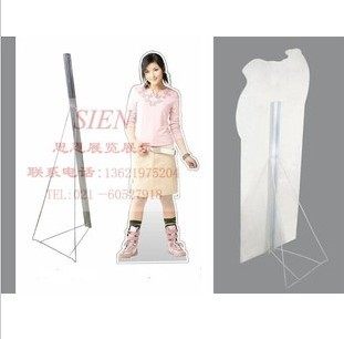 Galvanized portrait stand grill Lacquered Iron profile thickened V-shaped wire holder Advertisement KT plate Snowboard
