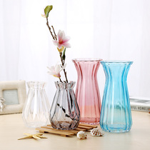 Eurostyle Wind Shin Vase Water Cultivation glass bottle Living room Living room flower arrangement Flowers Flowers Flowers Bottle Table Flower Bottle Table Flower Bottle