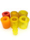 Polyurethane LT coupling backrest column pin elastic rubber sleeve shock-absorbing shock-absorbing beef tendon ring rubber buffer sleeve four-piece