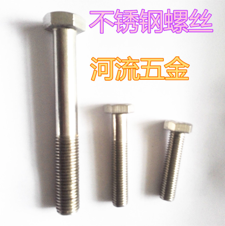 Stainless steel outer hexagonal screw bolt screw stainless steel standard outer hexagonal stainless steel hexagonal standard standard M20