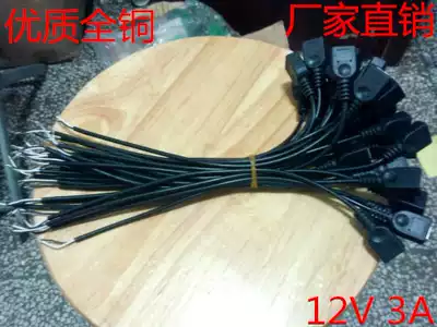 High-quality USB female single-head power cord 30cm l two-core charging cable is widely used 12v3a factory direct sales
