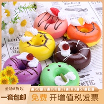 PU Emulation Soft Feel Fruit Doughnut Model Children Bake Dessert Toy Photography Props Wedding Furnishing