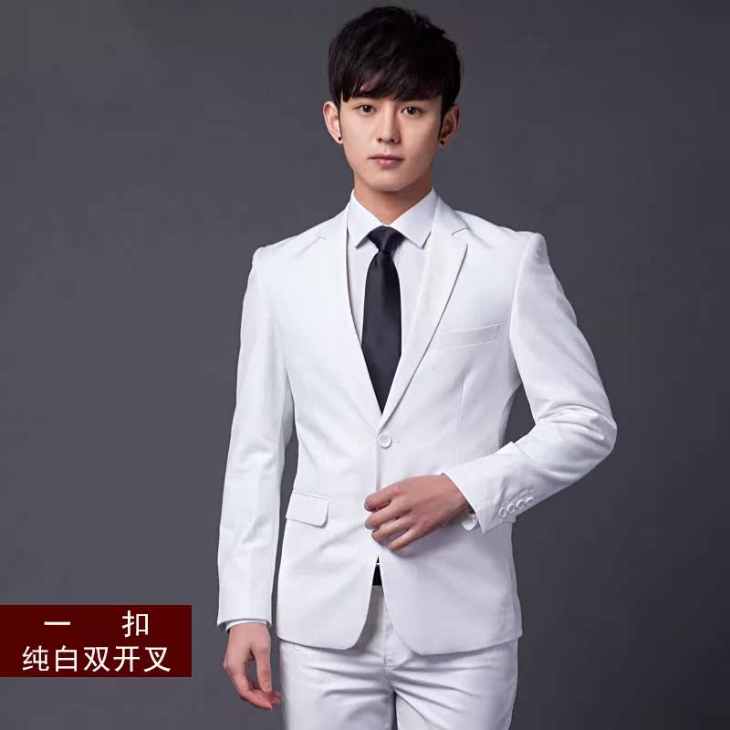 Bộ đồ mùa đông cho nam màu trắng vest nam cá tính