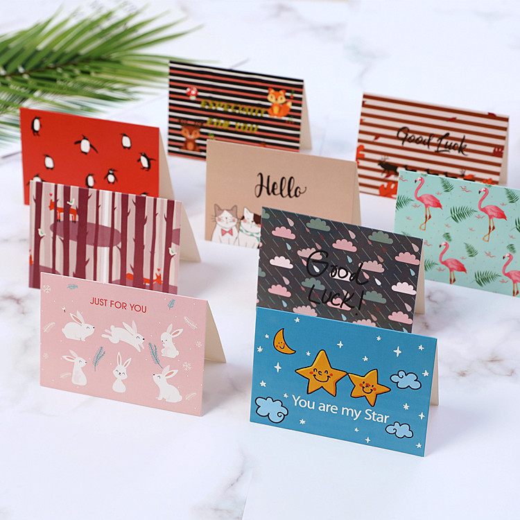 Mother's Day universal creative simplicity Joins folding cards with envelope business Thanks for blessing messages folio small cards