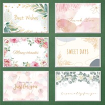 Mothers Day greeting card creative folding blessing message card Thanksgiving Day universal flower shop for small and clear new small cards