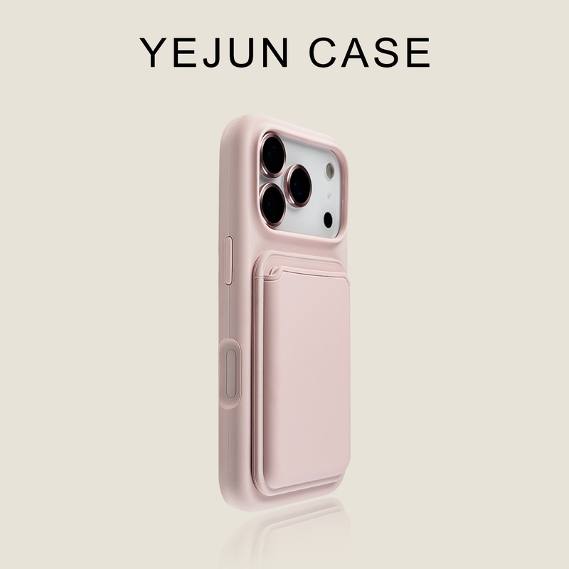 Yejun Is Suitable for iPhone 17/16 Pro Phone Cases, Pink and White Large Hole Magnetic Card Holder, Apple 17 Pro Max Liquid New Lens Film, 15 High-End Feel, 14 Protective Case, 13 Couple Case, 17 Air Yejun Is Suitable for iPhone 17/16 Pro Phone Cases, Pink and White Large Hole Magnetic Card Holder, Apple 17 Pro Max Liquid New Lens Film, 15 High-End Feel, 14 Protective Case, 13 Couple Case, 17 Air