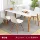 bộ bàn an 6 ghế gỗ tự nhiên Bàn ăn tại nhà cho thuê bàn ​​cho căn hộ nhỏ hình chữ nhật đơn giản chân gỗ Bắc Âu kết hợp bàn ăn bộ bàn ghế an com gia đình ghế ăn gấp