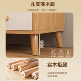 Крайний шкаф небольшая простота и современный боковой шкаф домашняя спальня Простая твердая древесная шкаф