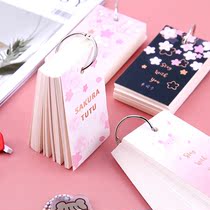 Of course cabbage pocket portable mini book English word book blank card note note note note