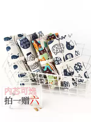 Creative retro fabric loose leaf book A5 cloth travel hand account book A6 hand account notebook stationery 6 hole notepad