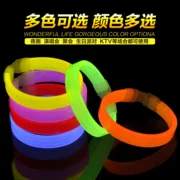 Vòng đeo tay huỳnh quang Vòng đeo tay dạ quang dạ quang Đêm chạy nhẹ Stick Bracelet DIY Concert Ball Đạo cụ Đêm ánh sáng - Vòng đeo tay Cuff