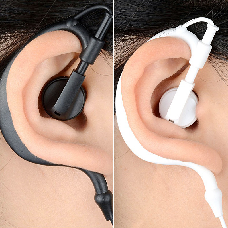 Sports headset driving running ear-hook earplugs with microphone music wired control mobile phone headset binaural universal
