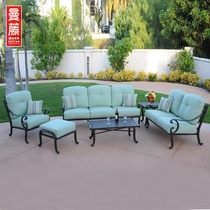 Outdoor Cast Aluminum Sofa Patio Patio Garden Yang Light House European Style Table And Chairs Sales Floor room Room Clubhouse Furniture Sofa chairs