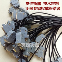 Yaohua A1 A7 A9D12 D2008 electronic scale computer cable Communication cable RS232 data cable