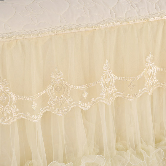 All-inclusive bedside cover lace lace soft foreskin bedside protective cover quilted thickened bedside cover protective cover dust cover