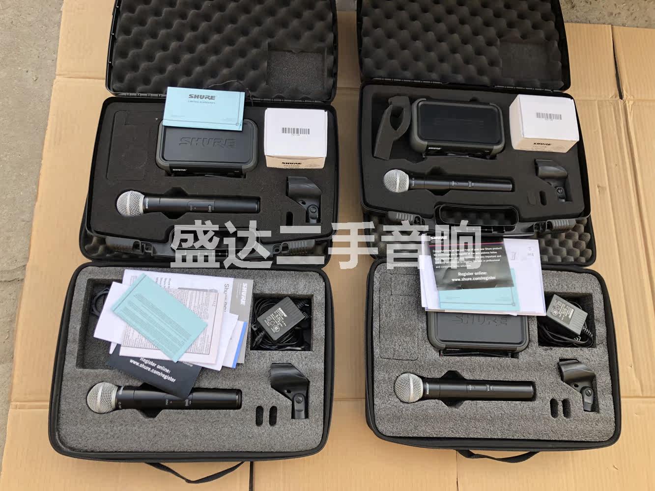 Used original American Shure PGX24 SM58 professional stage wireless microphone Long distance microphone