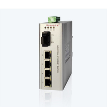 Brand new MIE-2105 card-rail 100M 1 optical 4 electrical unmanaged 5FE industrial Ethernet switch
