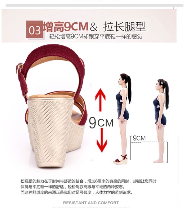 Giày sandal nữ mùa hè 2018 phiên bản Hàn Quốc mới của khóa từ muffin đế dày hoang dã với giày cao gót sandal nữ đế thấp
