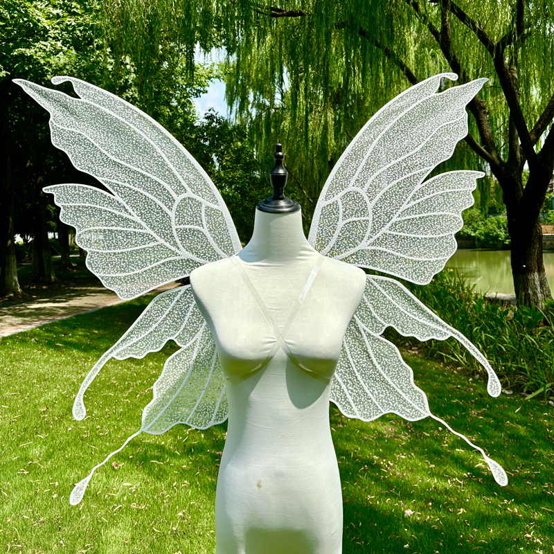 Snowflake White Elf Butterfly Wings Backpiece Adult Birthday Gift Photo Shoot Photography Electric Props Qianshu Snowflake White Elf Butterfly Wings Backpiece Adult Birthday Gift Photo Shoot Photography Electric Props Qianshu