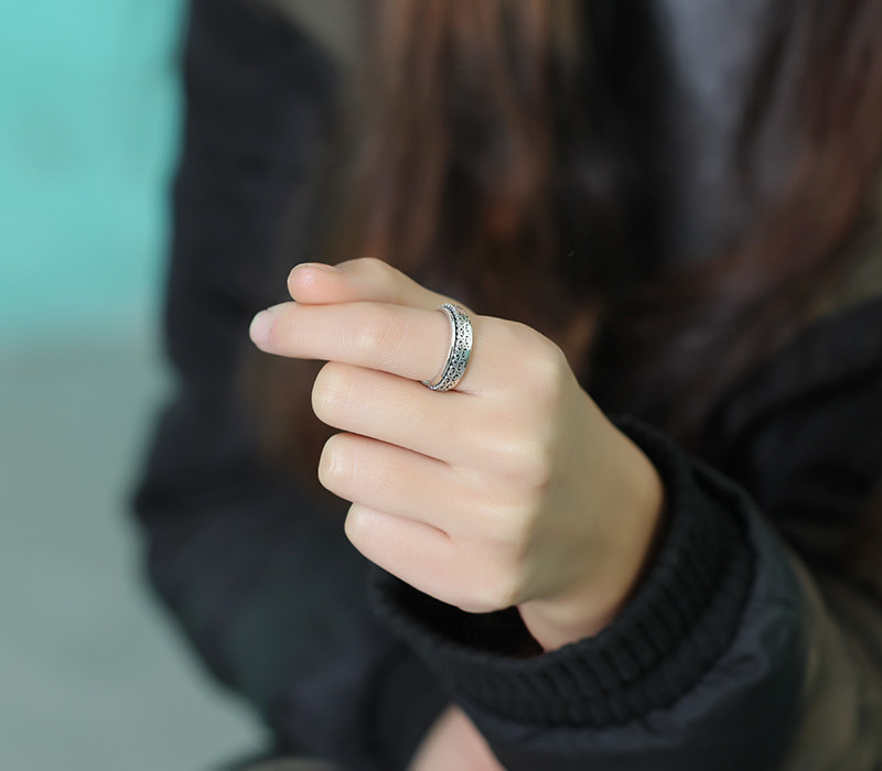 Bague mixte en Argenterie - Ref 3086934 Image 3