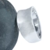 Sable bạc bạc S925 sterling bạc nhẫn nữ ngón tay phiên bản rộng của vòng tròn bóng loáng nhẫn nhẫn nhẫn a nhẫn cartier Nhẫn