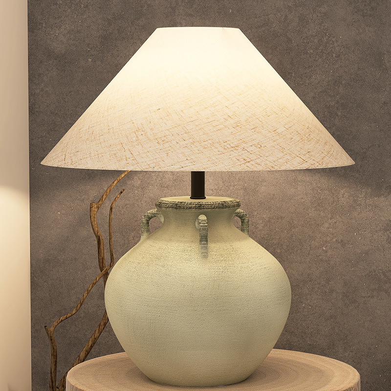 Wabi-Sabi Style Ceramic Jar Table Lamp Led Japanese Rustic Style Living Room Study Bedroom Bedside Lamp B&B Decorative Lamp Wabi-Sabi Style Ceramic Jar Table Lamp Led Japanese Rustic Style Living Room Study Bedroom Bedside Lamp B&B Decorative Lamp