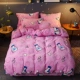 Coral quilt cover đơn mảnh flannel lông cừu lưới màu đỏ quilt bìa lông cừu 200x230 mùa đông chăn mền cotton