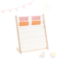 Childrens bookshelf picture book frame solid wood kindergarten simple landing multi-layer book shelf ins baby bookshelf
