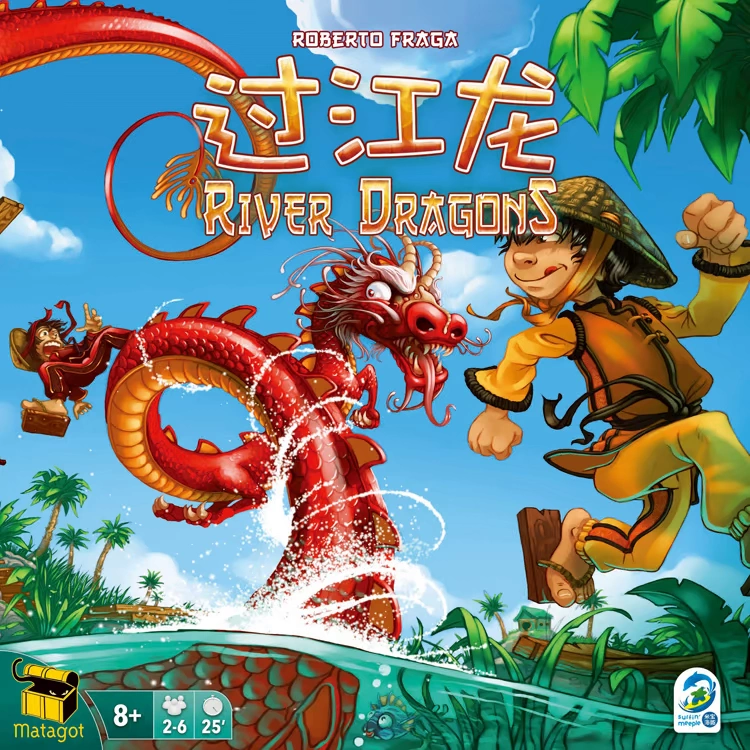 Trò chơi hội đồng chính hãng River Dragons Trò chơi thẻ phụ huynh và trẻ em Trò chơi trẻ em Câu đố bên Trung Quốc - Trò chơi trên bàn